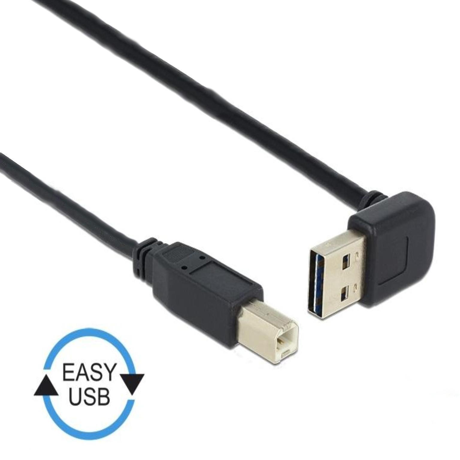 Delock Kabel EASY-USB 2.0 Typ-A Stecker gewinkelt oben / unten > USB - Delock