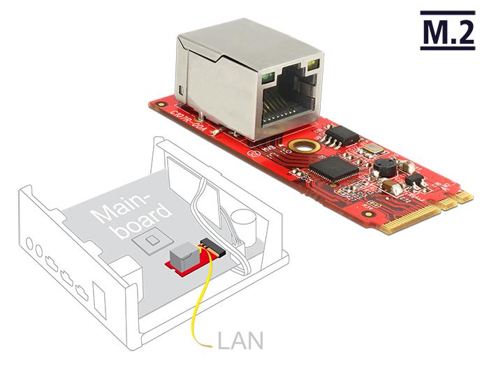 Delock Konverter M2 Key Ae Stecker 1 X Rj45 Gigabit Lan Port Horiz delock kopen in de aanbieding Delock Konverter M2 Key Ae Stecker 1 X Rj45 Gigabit Lan Port Horiz delock kopen in de aanbieding
