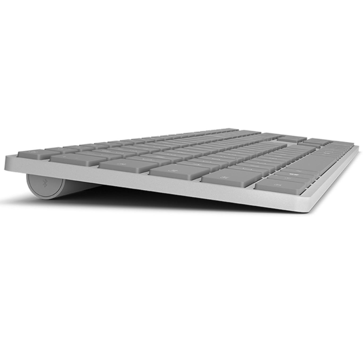 toetsenbord - Microsoft - Merk: Microsoft Surface Keyboard, Indeling: QWERTY - over membrane, Aansluiting: Bluetooth, Extra: Multimediatoetsen, Voeding: 2xAAA batterijen (incl).