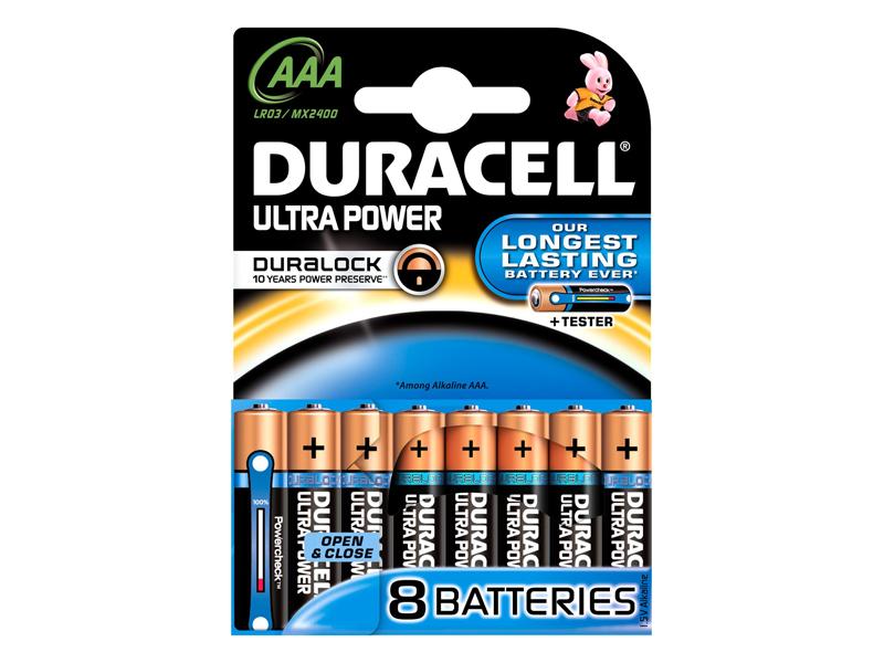 Battery Duracell Ultra Power Lr3 Micro Aaa 8 Pcs duracell kopen in de aanbieding
