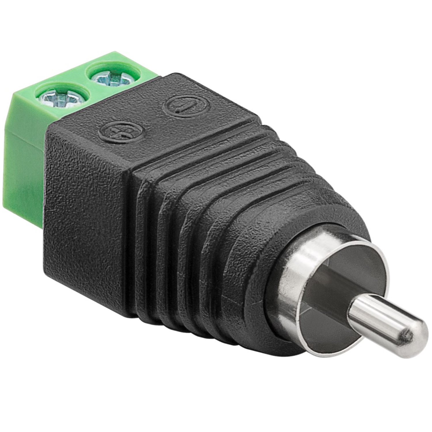 Aansluitblok 2-pin > RCA stekker - Goobay