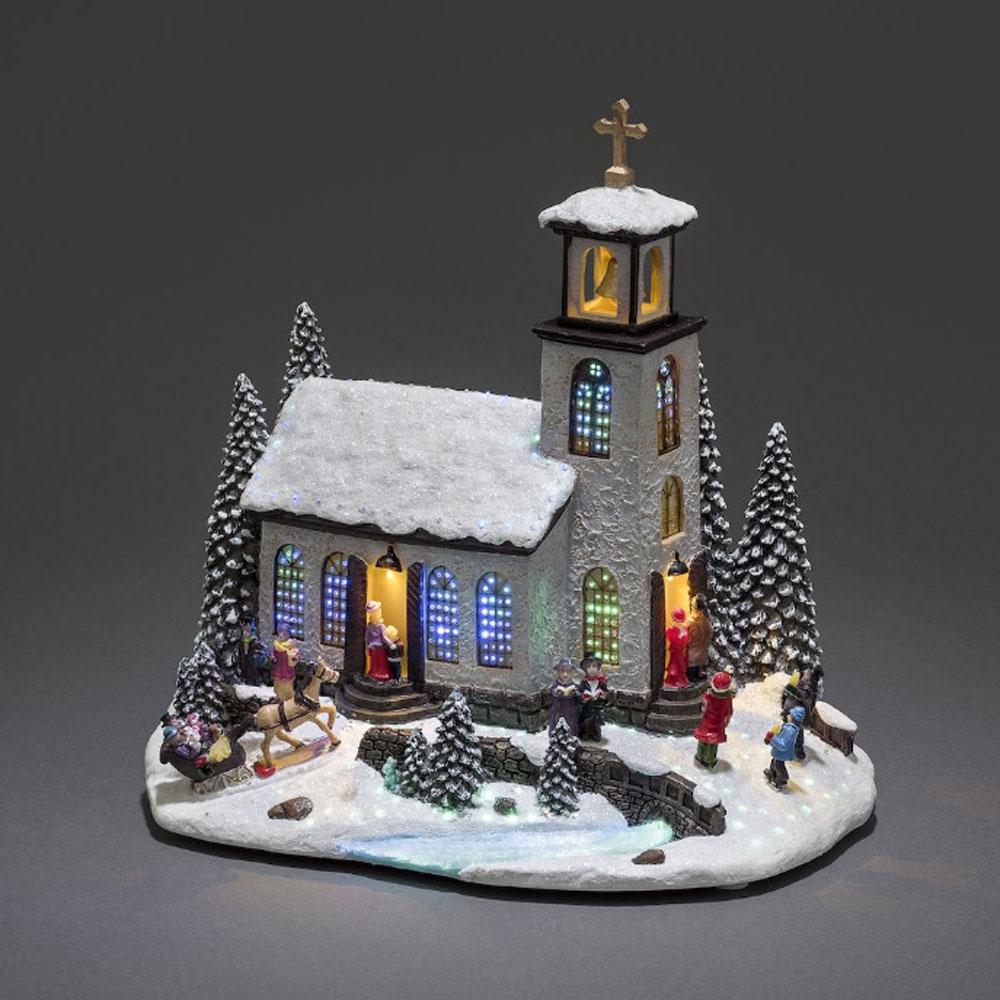Kerstdecoratie Kerk Konstsmide