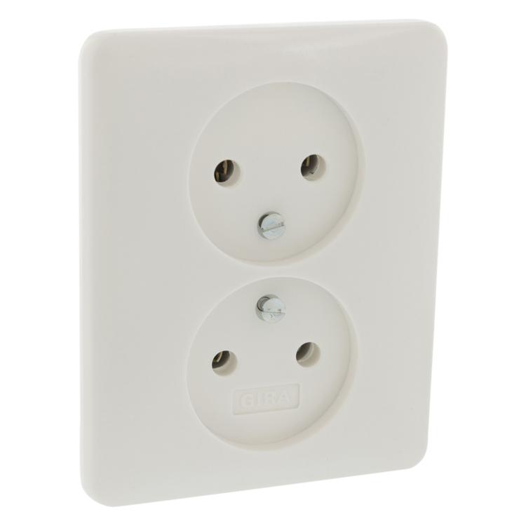 Inbouw stopcontact 2-voudig Gira