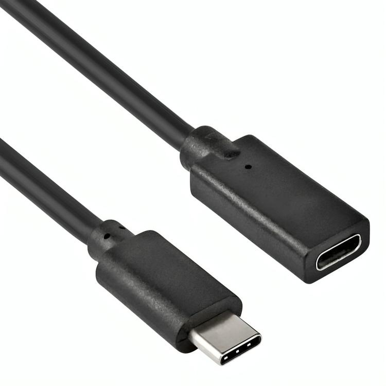 Vleien scheerapparaat moeilijk USB C verlengkabel - Versie: 3.2 Gen 1x1 Aansluiting 1: USB C male  Aansluiting 2: USB C female Lengte: 1 meter