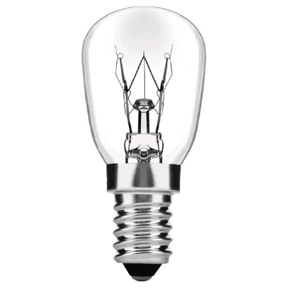 Koelkastlamp Soort: Lamptype: Gloeilamp Lichtkleur: Warm wit Verbruik: 25 Watt - 230 Volt Lichtsterkte: lumen Ø26mm / H58mm