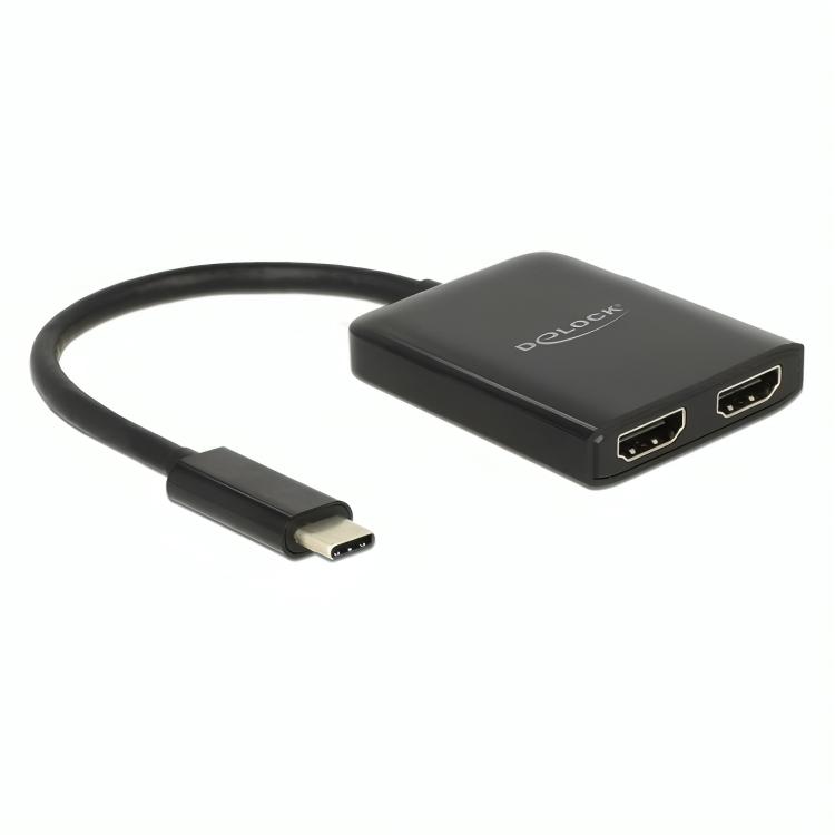 4K USB C naar HDMI Splitter