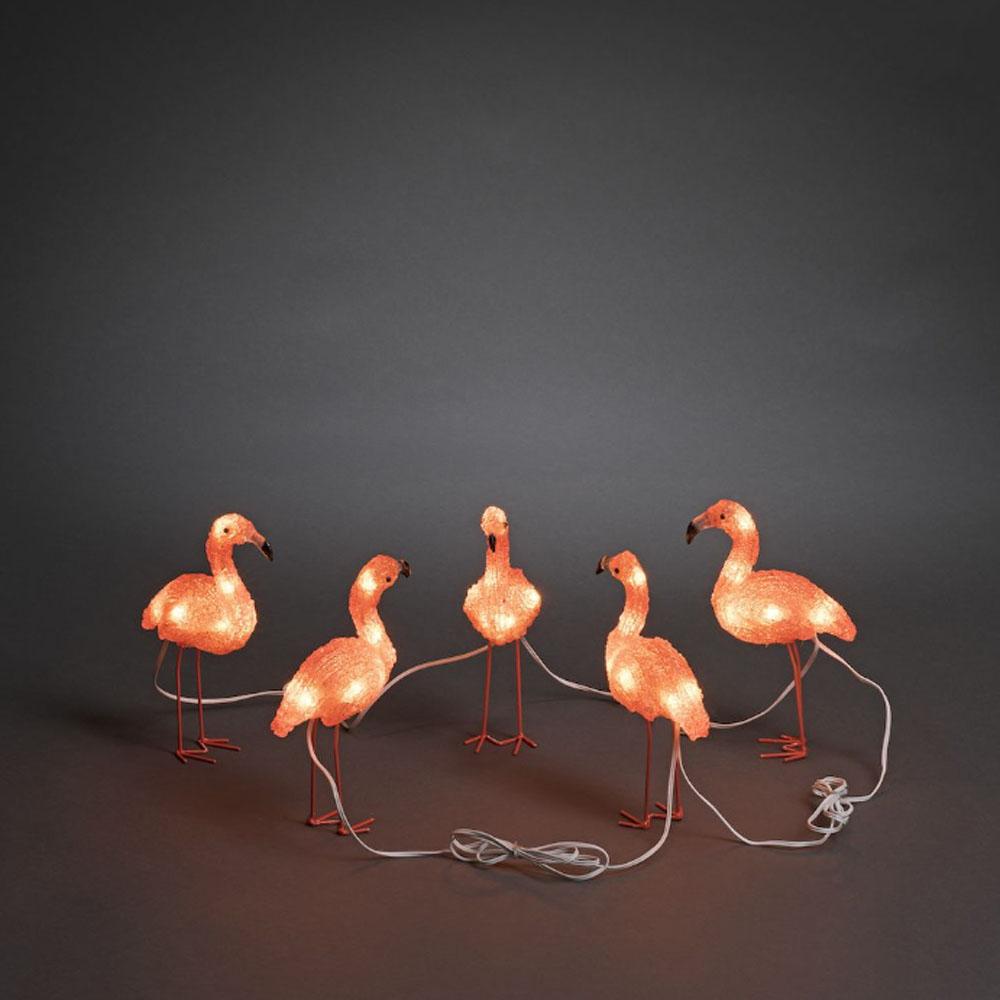 Flamingo - led kerstverlichting buiten en binnen - 40 lampjes - 5 meter - extra warm wit