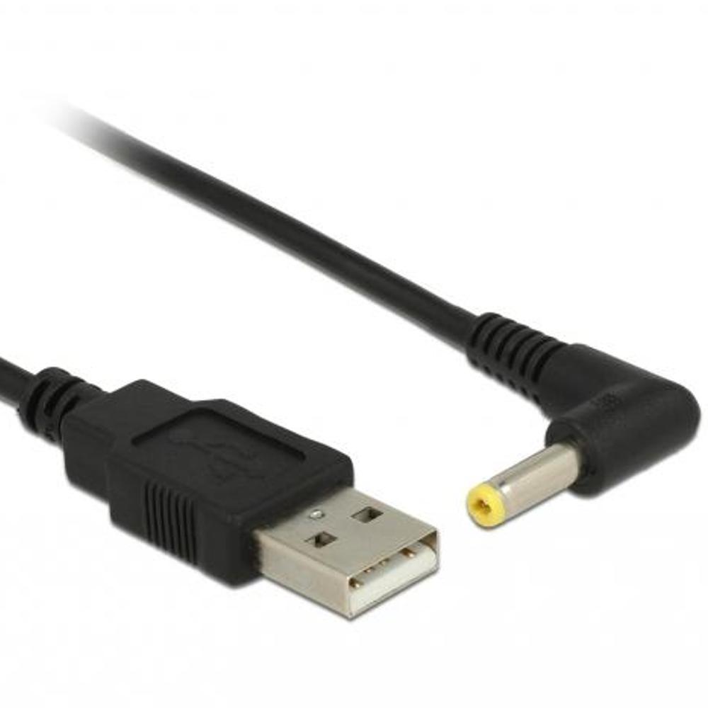 USB power kabel - 4.0mm x 1.7mm - Haaks - Delock