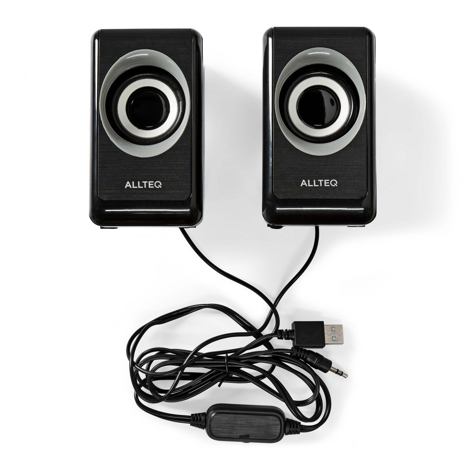 teller Mam ontgrendelen Speaker - Type: PC speaker, Audiokanalen: 2.0, Ingang: Jack 3.5mm male,  Voeding: USB, RMS vermogen: 2x3 Watt.