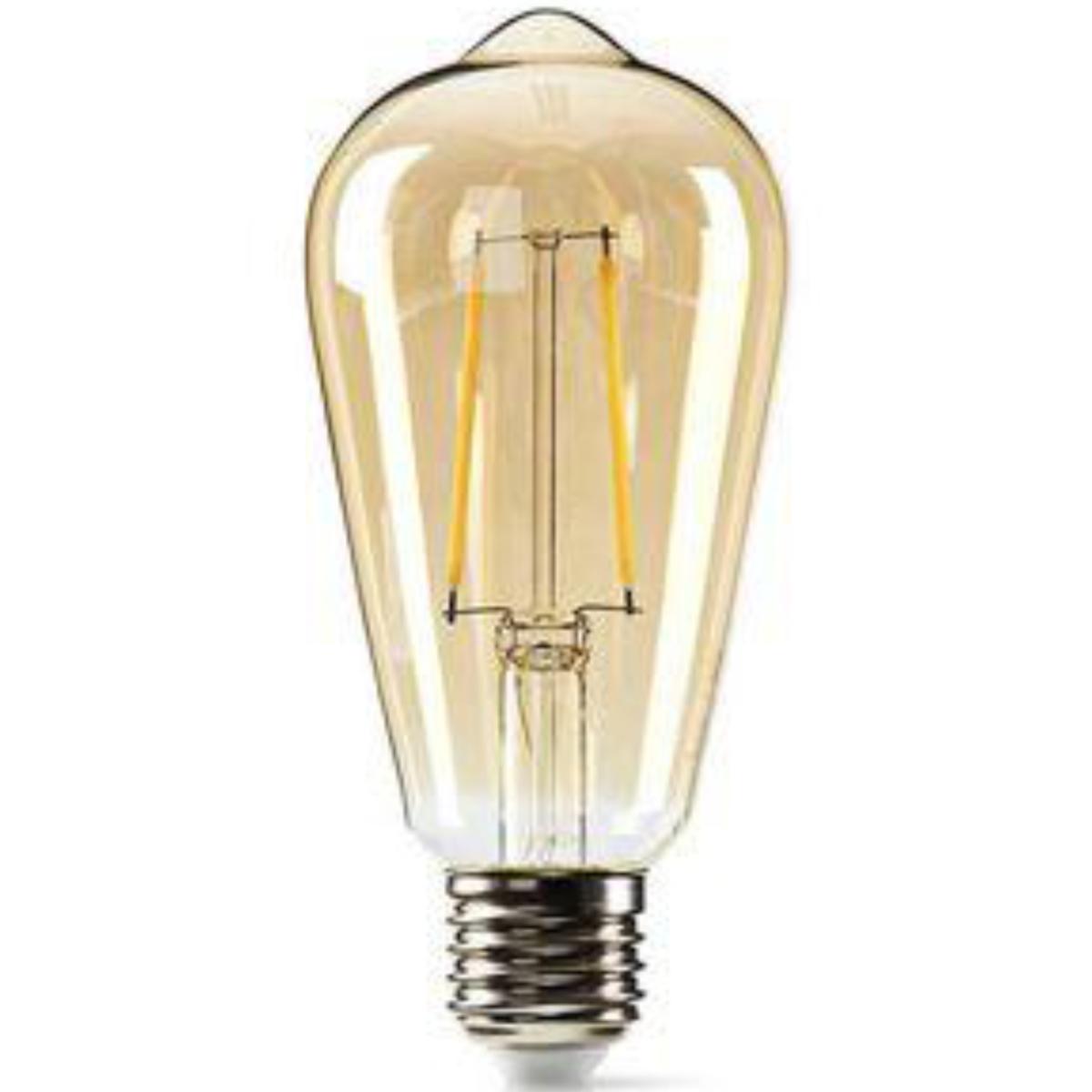 Dimbare retro LED-gloeilamp E27 | ST64 | 5,4 W | 380 lm - Creëer een warme aantrekkelijke sfeer in woning door traditionele te vervangen met deze LED-lamp. De