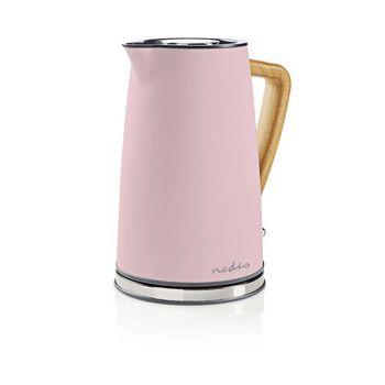 Elektrische waterkoker 1,7 l Soft-touch Roze - Nedis