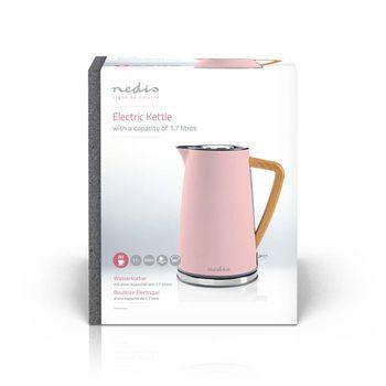 Elektrische waterkoker 1,7 l Soft-touch Roze - Nedis