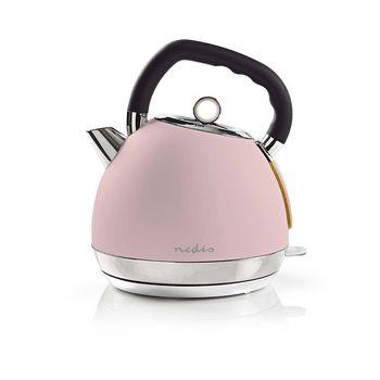 Elektrische waterkoker 1,8 l Soft-touch Roze - Nedis
