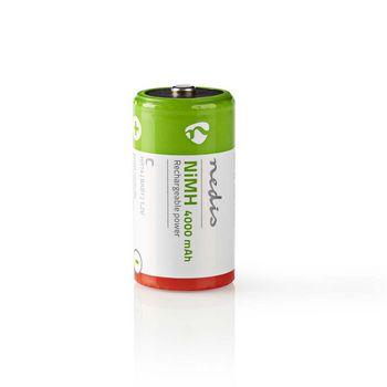 Oplaadbare NiMH batterij C 1,2 V 4000 mAh 2 stuks Blister