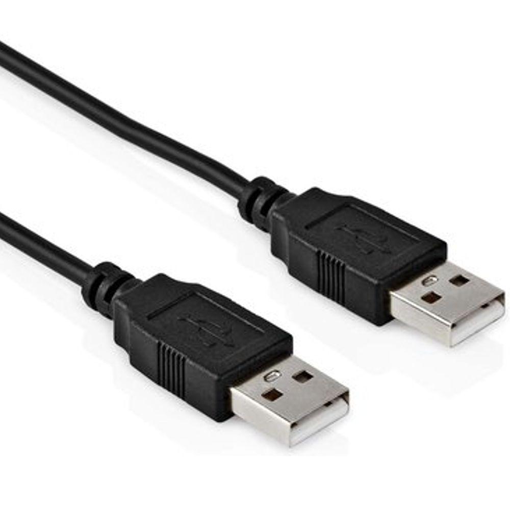 touw Glimp lezing USB 2.0 kabel - USB A naar USB A kabel, Versie: 2.0 - High Speed,  Aansluiting 1: USB A male, Aansluiting 2: USB A male 1 meter.