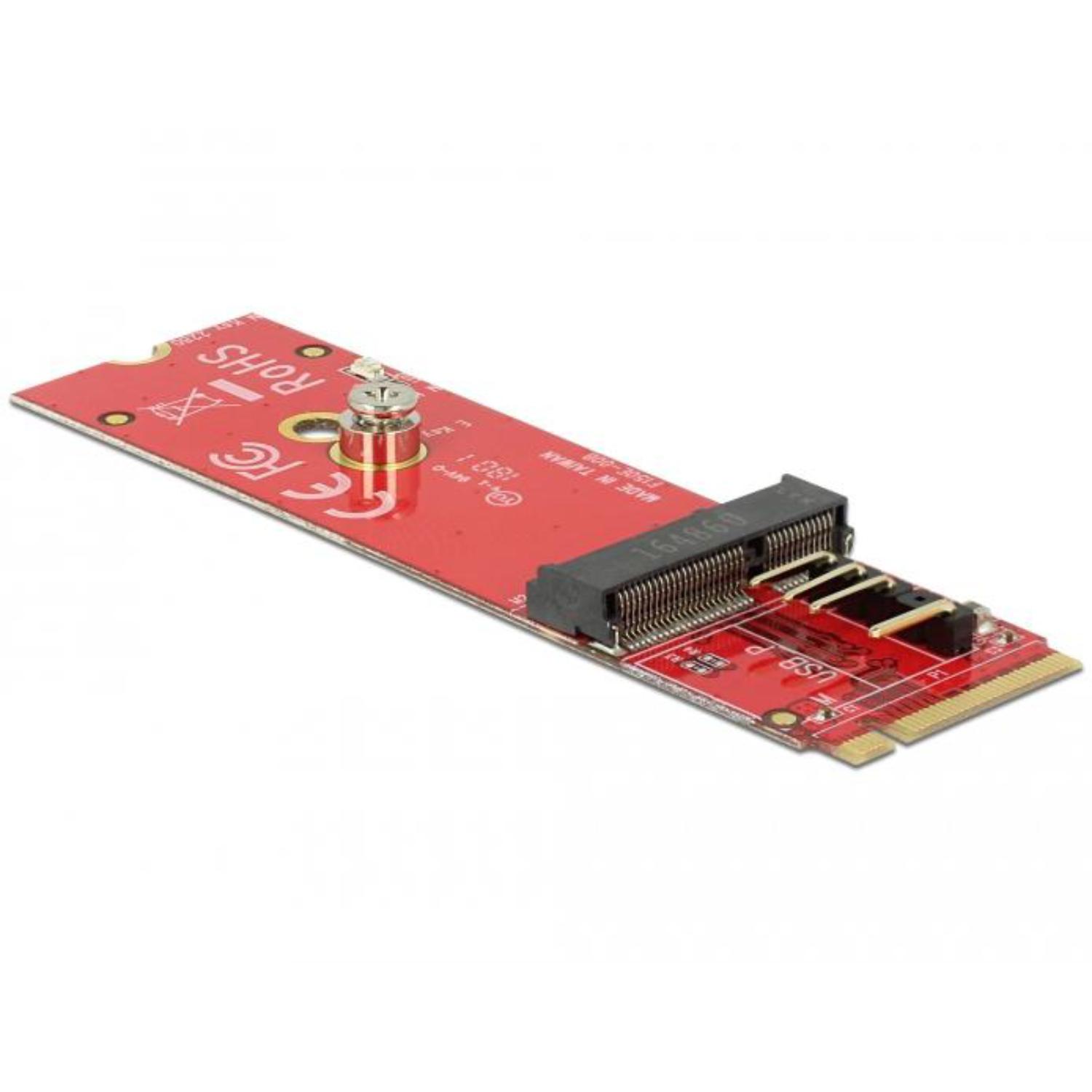 Delock Converter M.2 Key M Stekker > M.2 Key E Slot voor USB en PCIe M - Delock