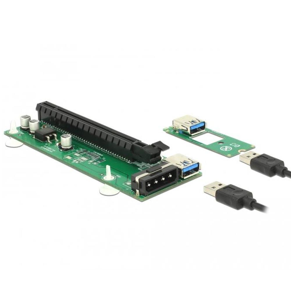 Delock Riser Karte M2 Key Bm Pci Express X16 Mit 30 Cm Usb Kabel delock kopen in de aanbieding Delock Riser Karte M2 Key Bm Pci Express X16 Mit 30 Cm Usb Kabel delock kopen in de aanbieding
