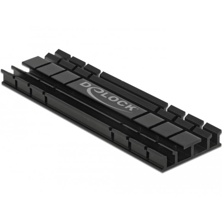 Delock Kuhlkorper Flach 70 Mm Fur M2 Modul Schwarz delock kopen in de aanbieding
