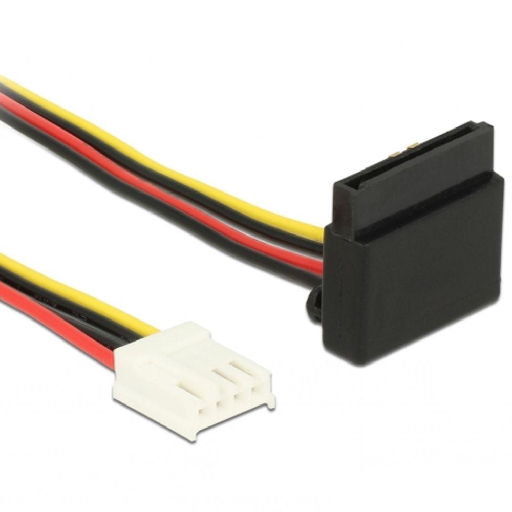 Delock Kabel Power Floppy 4 Pin Stekker > SATA 15 Pin Stekker M - Delock