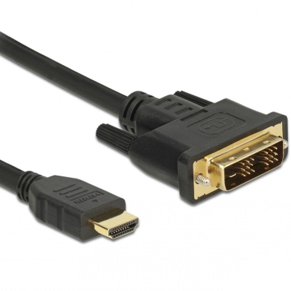Delock Kabel DVI 18+1 mannelijk > HDMI-A mannelijk 3 m zwart - Delock