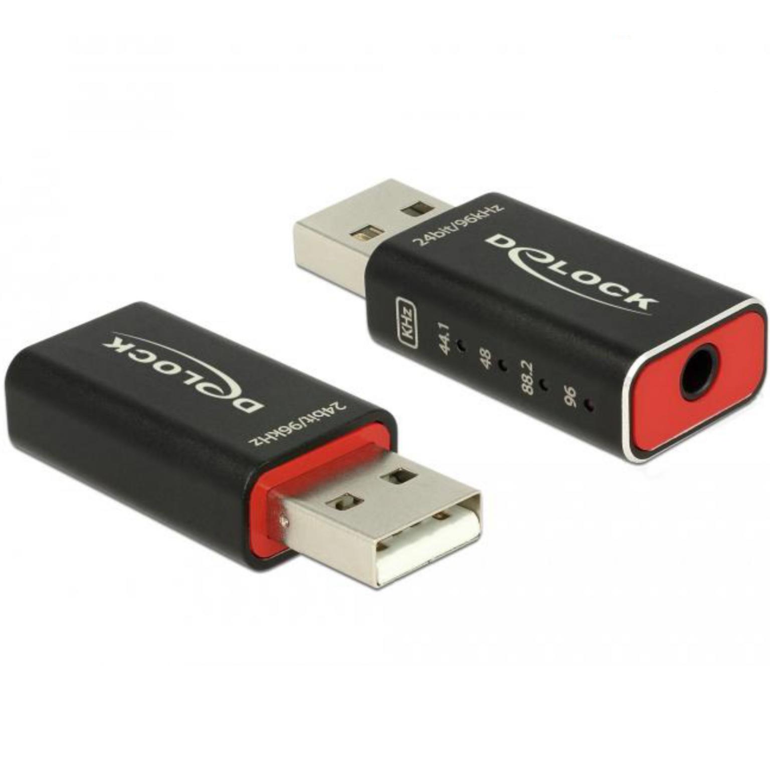 Delock Adapter Usb 20 Sound High Res Audio 24 Bit 96 Khz delock kopen in de aanbieding Delock Adapter Usb 20 Sound High Res Audio 24 Bit 96 Khz delock kopen in de aanbieding