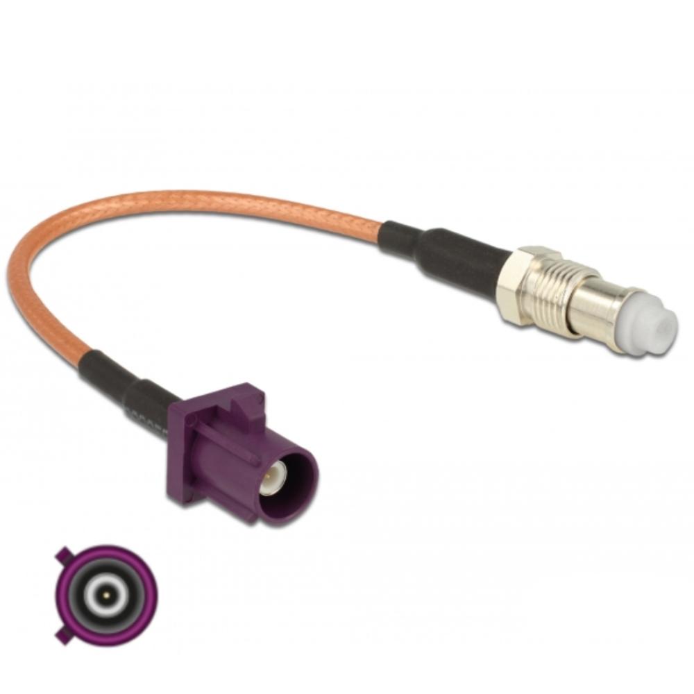 Delock Antennenkabel Fakra D Stecker Fme Buchse Rg 316 15 Cm Deloc delock kopen in de aanbieding
