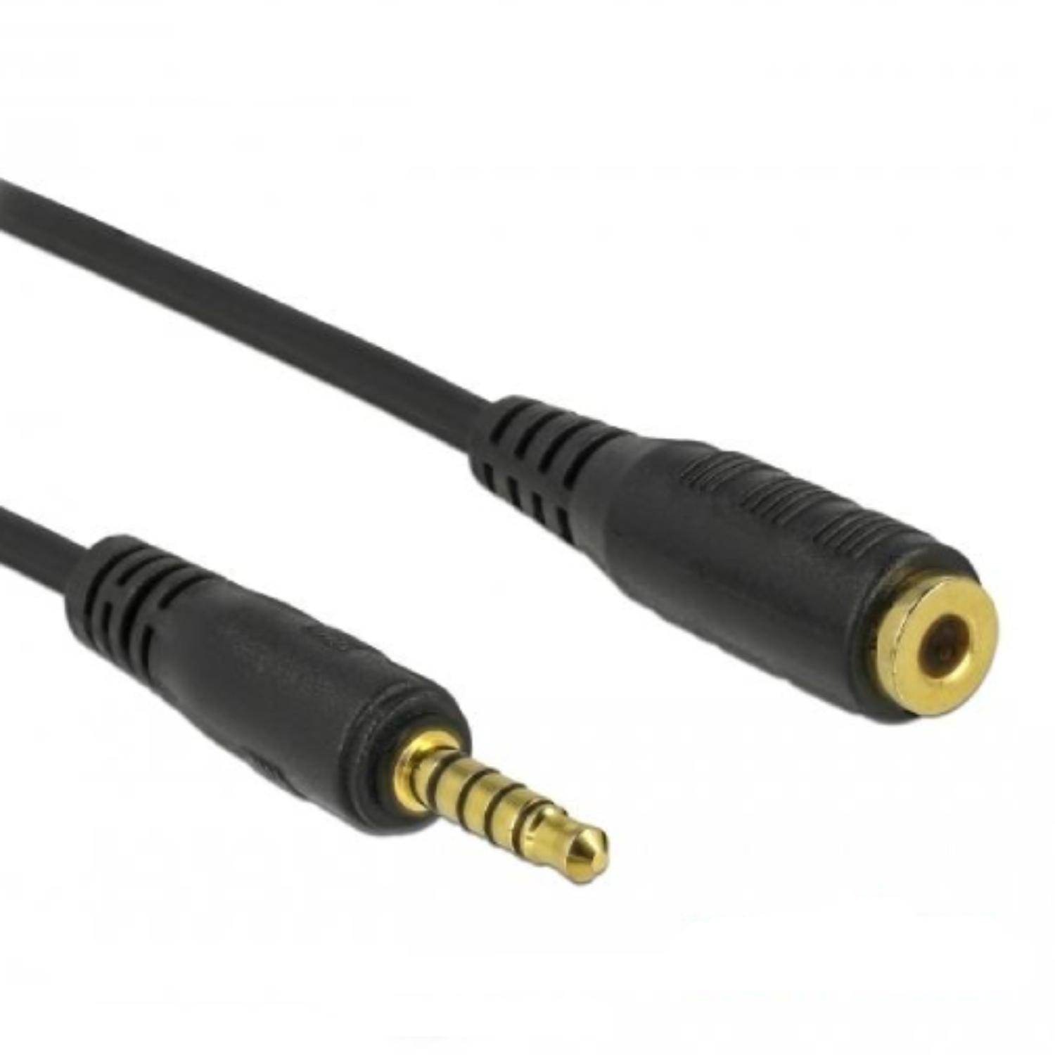 Delock Verlengkabel Jack 3,5 mm 5-polig Stekker op Bus 1 m sc - Delock