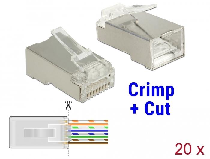 Delock Rj45 Crimpcut Stecker Cat5E Stp 20 Stuck delock kopen in de aanbieding
