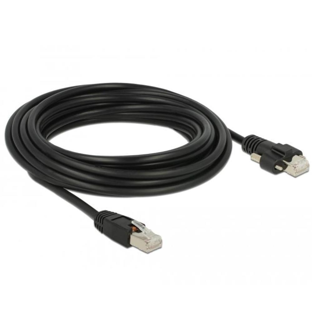 S/FTP Cat 6 schroefaansluiting - Aders: CU - AWG 26/7 Aansluiting 1: x RJ45 Male Aansluiting 2