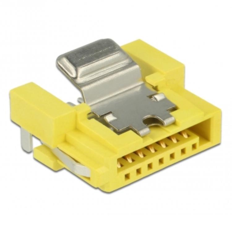 Delock Stekker SATA 6 Gb/s Vrouwelijk 8 Pin Stroomvoorziening - Delock