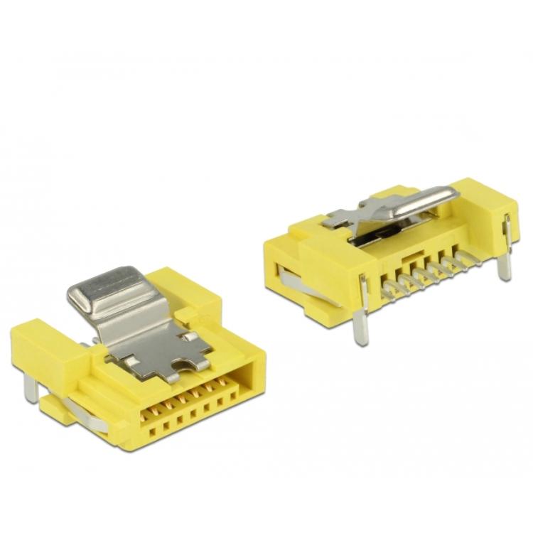 Delock Stekker SATA 6 Gb/s Vrouwelijk 8 Pin Stroomvoorziening - Delock