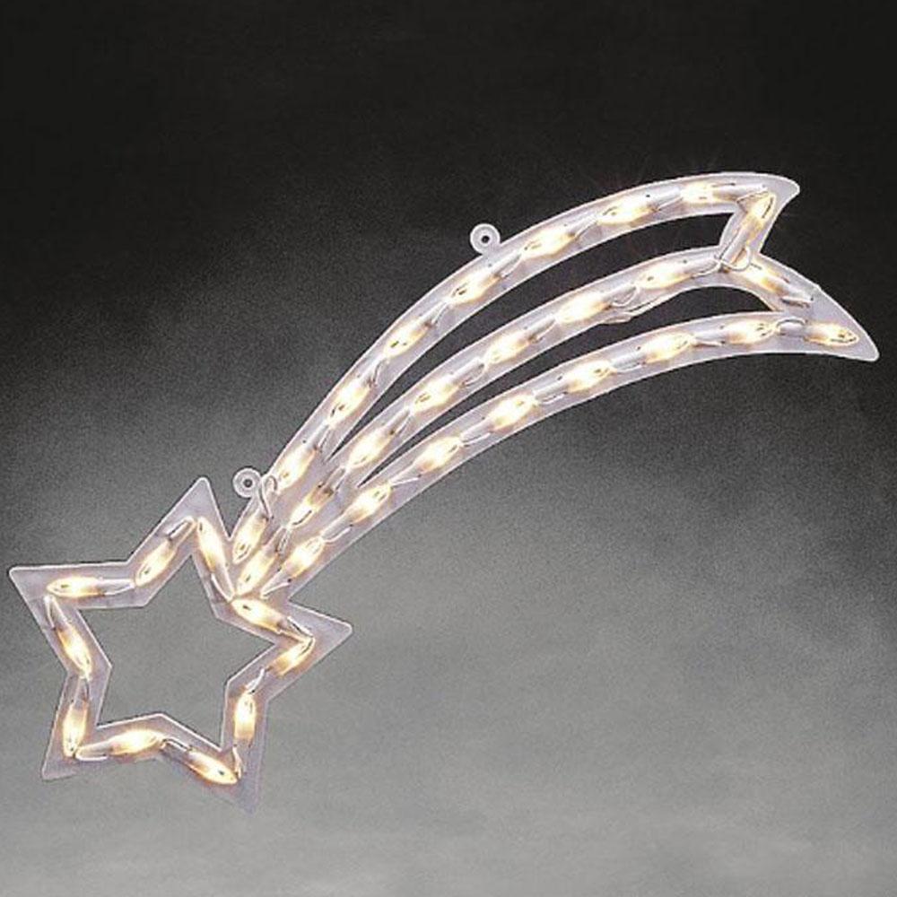 Kerstster - led kerstverlichting buiten en binnen - 35 lampjes - 54 x 20 cm - warm wit