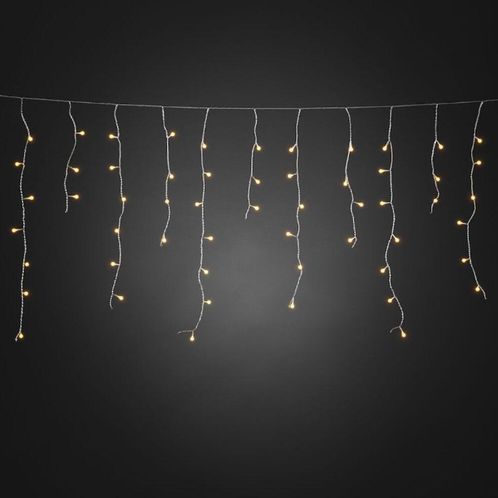 Lichtgordijn - led kerstverlichting buiten en binnen - 200 lampjes - 5 meter - extra warm wit