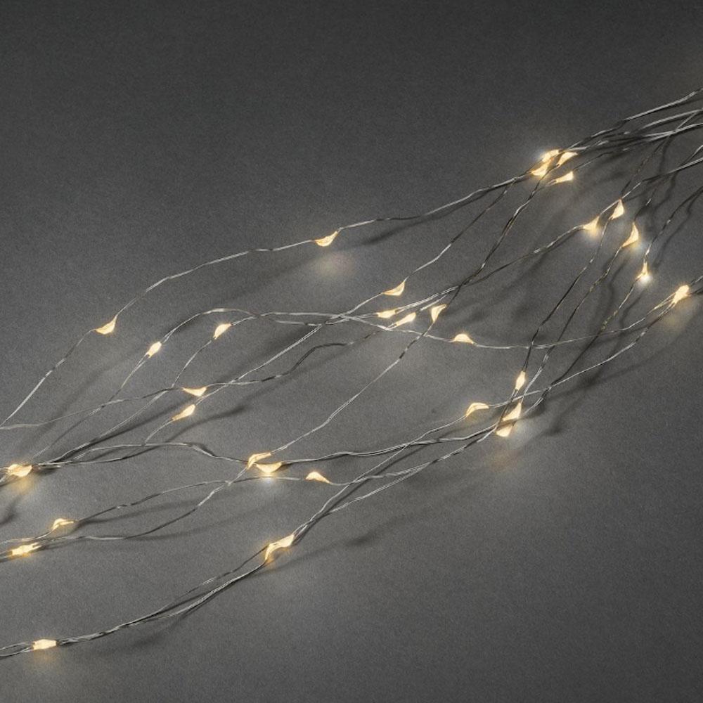 Draadverlichting - led kerstverlichting binnen - 90 lampjes - 0.9 meter - warm wit