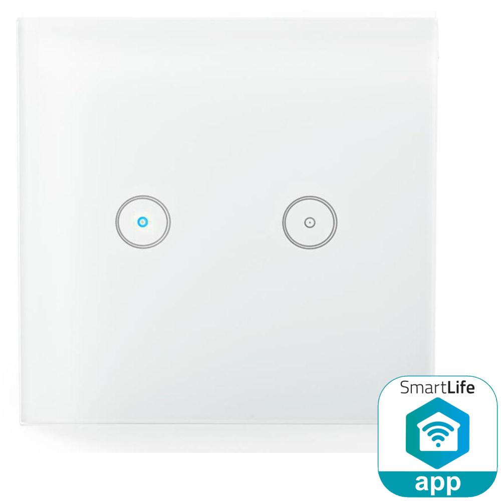 Wi-Fi smart lichtschakelaar Dubbel - Nedis