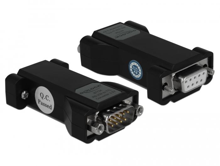 Delock Converter 1 x serieel RS-232 DB9 vrouwelijk naar 1 x serieel L - Delock