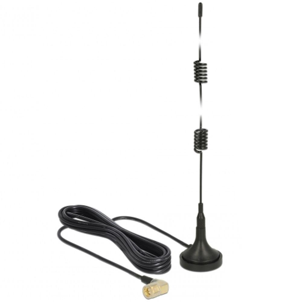 Antenne WLAN RPSMA Kippgelenk 2,4/5,8 GHz schwarz 5/7 dBi flach Delock