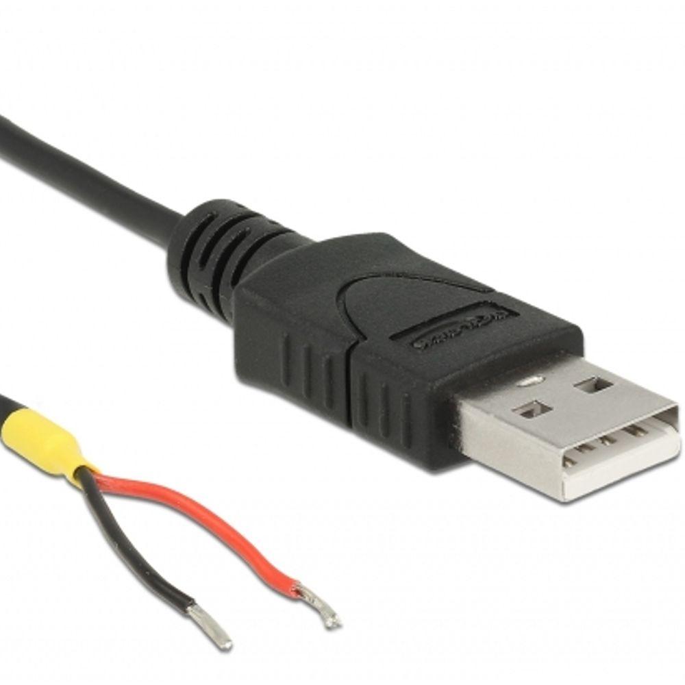 Delock Kabel Usb 20 Typ A Stecker 2 X Offene Kabelenden Strom 15 delock kopen in de aanbieding