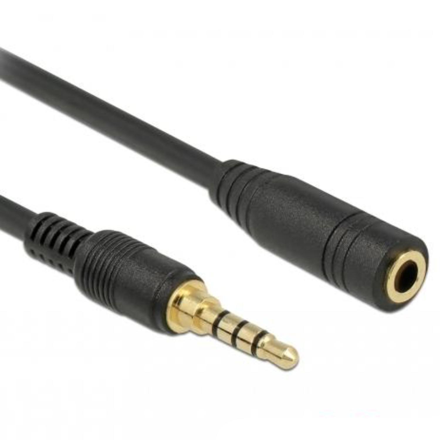 Delock Klinkenverlangerungskabel 35 Mm 4 Pin Stecker Zu Buchse 05 delock kopen in de aanbieding