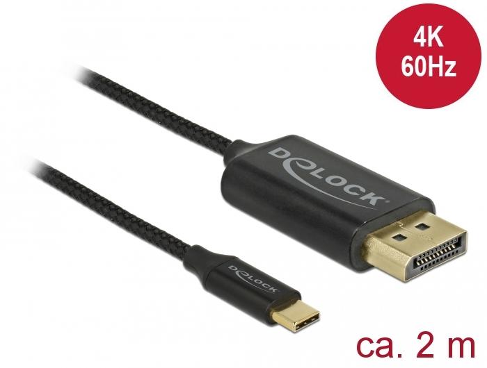 Delock Usb Kabel Type C Zu Displayport Dp Alt Mode 4K 60 Hz 2 M Koax delock kopen in de aanbieding Delock Usb Kabel Type C Zu Displayport Dp Alt Mode 4K 60 Hz 2 M Koax delock kopen in de aanbieding