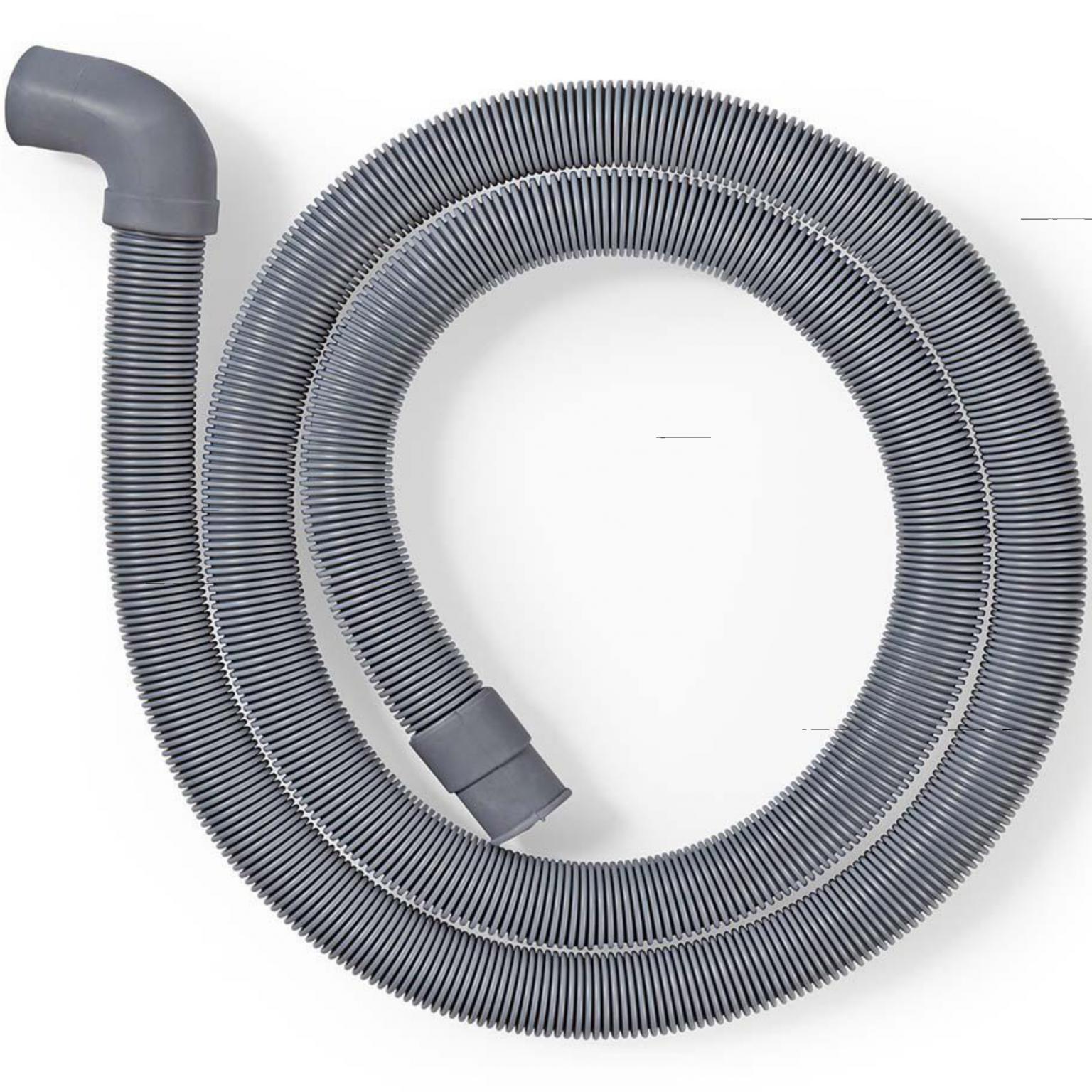 Afvoerslang 22 mm Gehoekt - 19 mm Recht 0,5 Bar 60 C 2,00 m