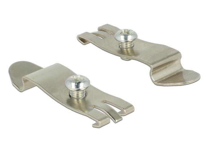 Delock Desktop Patch Panel Beugel voor DIN-rails - Delock