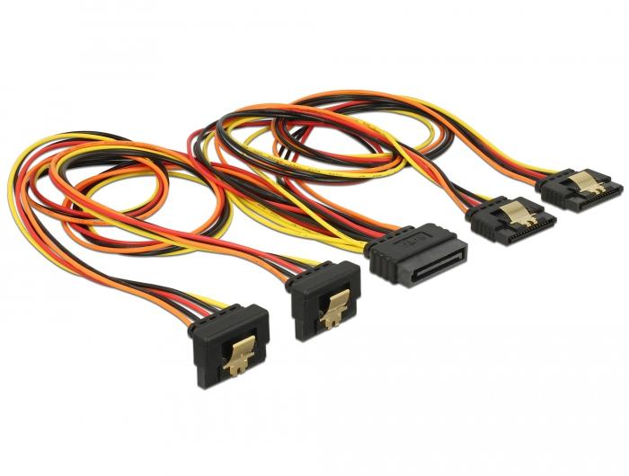 Delock Kabel SATA 15-pins voedingsconnector met Snap-In functie > SAT - Delock