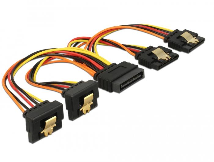 Delock Kabel SATA 15-pins voedingsconnector met Snap-In functie > SAT - Delock