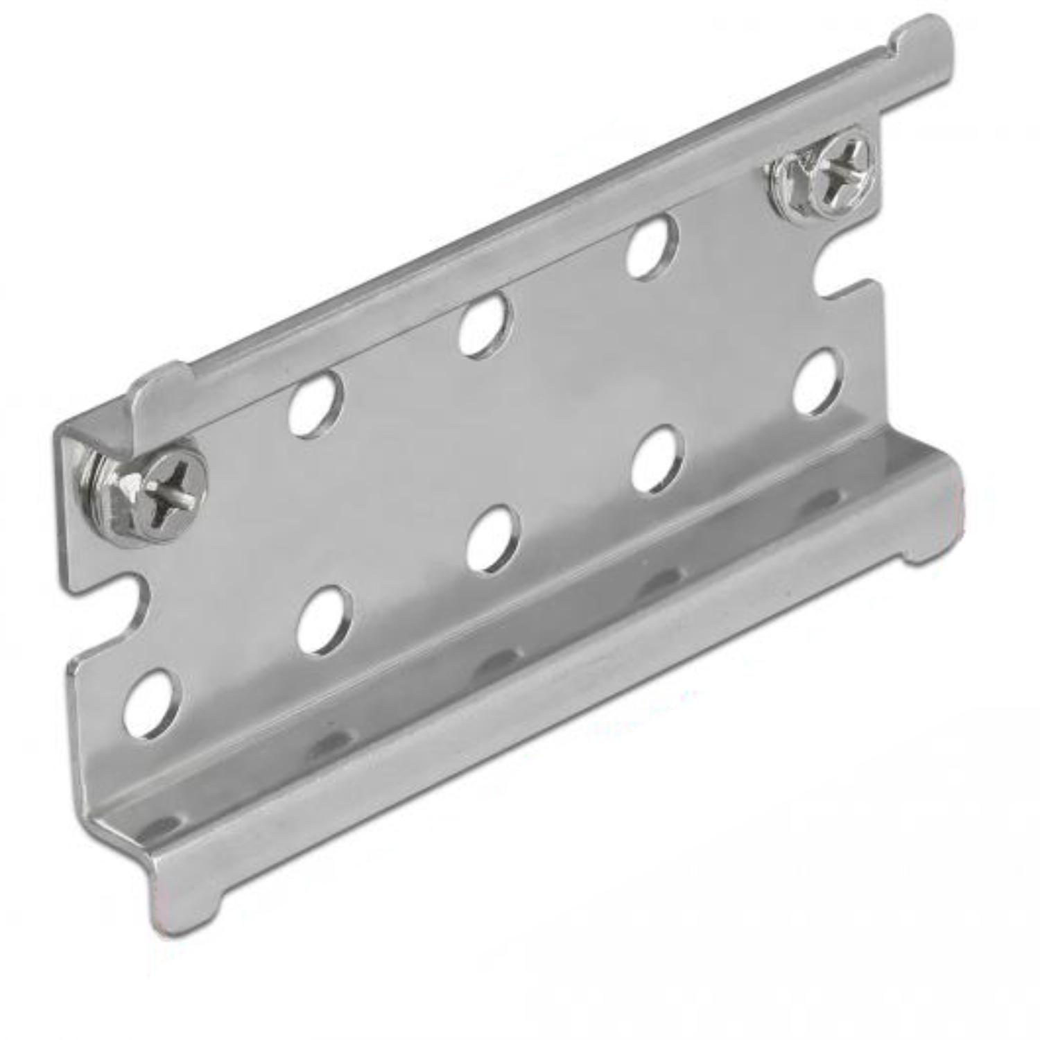 Delock Hutschiene Edelstahl Mit Endanschlag Zur Wandmontage delock kopen in de aanbieding