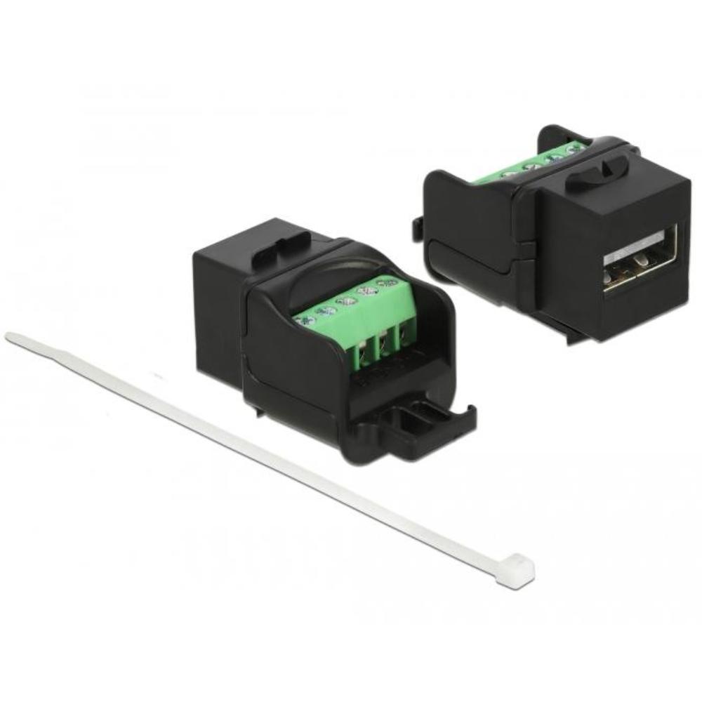 Delock Keystone Modul Usb 20 A Buchse Zu Terminalblock Schwarz Delo delock kopen in de aanbieding Delock Keystone Modul Usb 20 A Buchse Zu Terminalblock Schwarz Delo delock kopen in de aanbieding