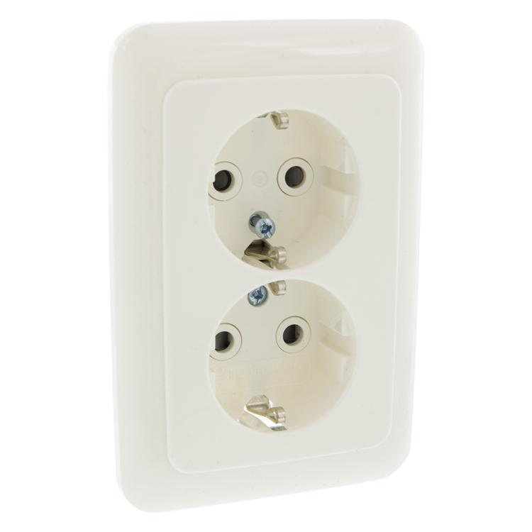 Inbouw stopcontact - 2-voudig - Busch-Jaeger