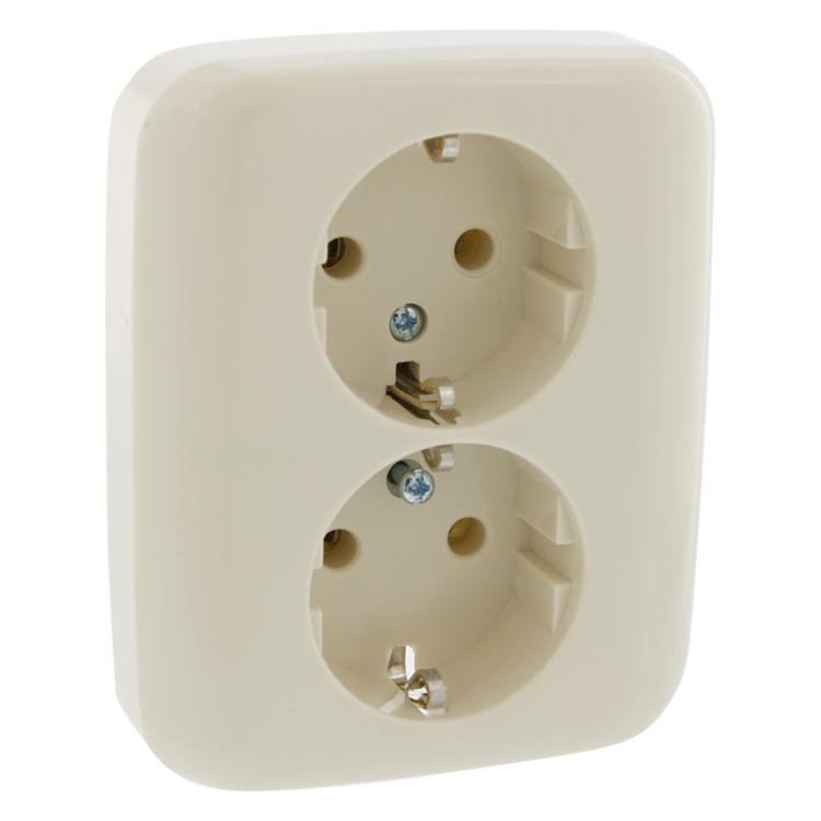 Inbouw stopcontact - 2-voudig - Bush-Jaeger