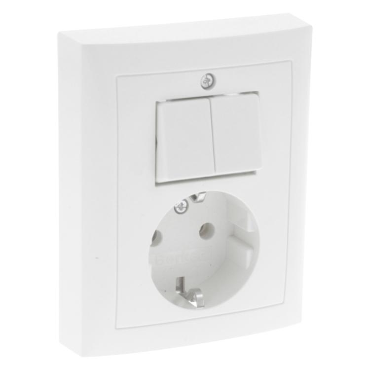 Buiten stopcontact - 2-voudig - Merk: EGB Soort: Opbouw IP waarde: IP54