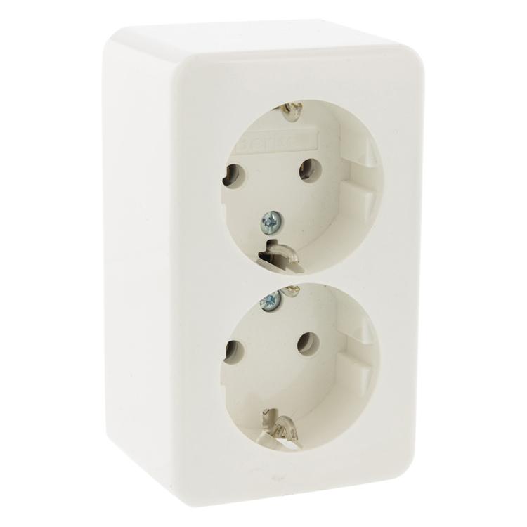Opbouw stopcontact - 2-voudig - BERKER